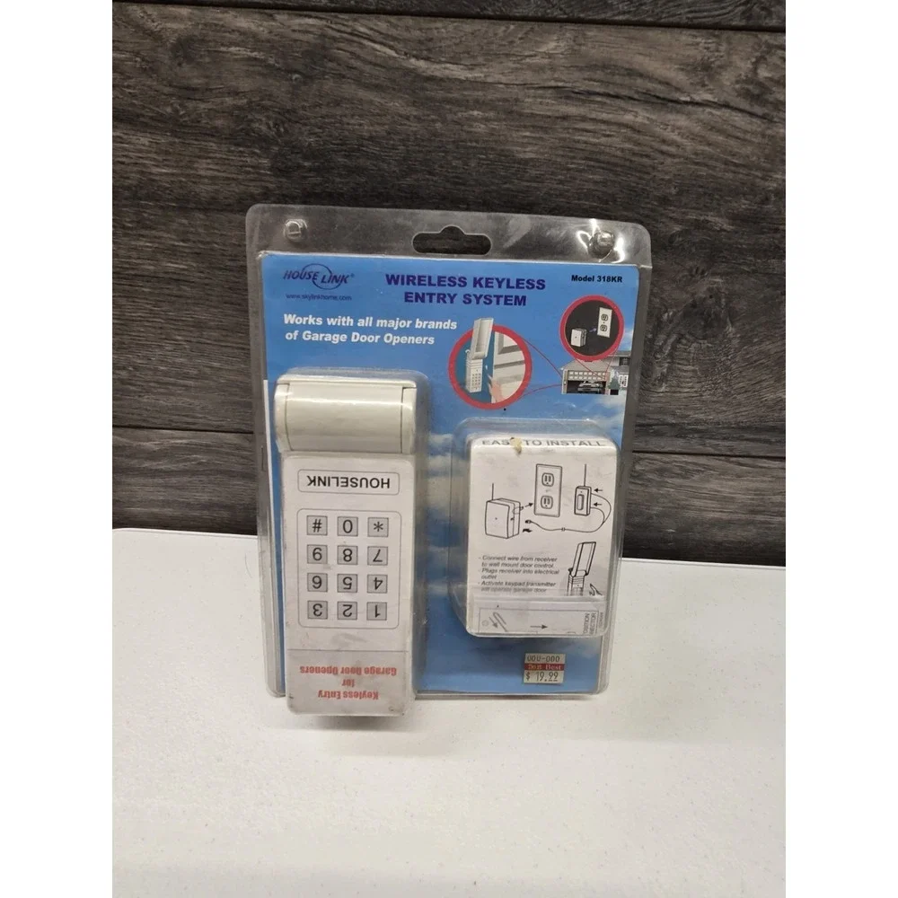 House Link Wireless Universal GarageDoor KEYPAD New House Shed Barn